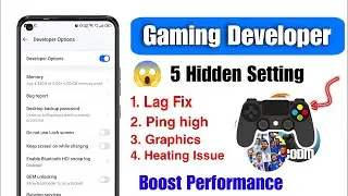 Developer Options Settings for Gaming 🎮 | Lag Free Gaming Ka Secret 🔥 For BGMI and Free Fire