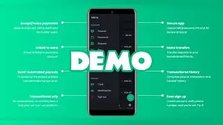 Fully digital piggy bank (startup fintech app demo)