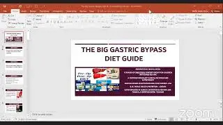 [NHS Webinar Series] The Big Gastric Bypass Diet Guide
