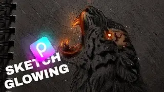 PicsArt | sketch glowing editing | How to edit sketch glowing / PicsArt mobile editing (PicsArt)