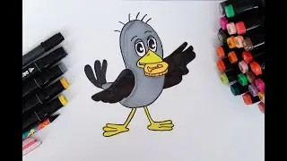 Рисуем Галчонка (Простоквашино)