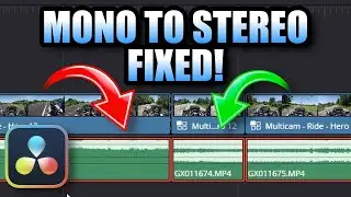 Mono to Stereo FIX in Davinci Resolve 20, including a MULTICAM workaround!