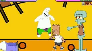 LG618 MUGEN Request: Homer & Bart Vs Patrick & Squidward