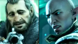 Varric meets Solas Scene |  Hope I am not interrupting 