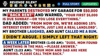 My Parents Destroyed My $50K Garage For Back Rent—1 Week Later, They Begged Me To Return...