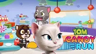 Talking Angela Candy Run - iPhone GamePlay