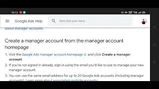 Google ads manager account |    Google ads manager