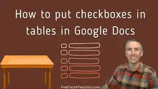 How to Add Checkboxes to Tables in Google Docs