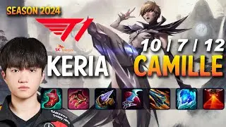 T1 Keria CAMILLE vs POPPY Support - Patch 14.11 KR MASTER | lolrec