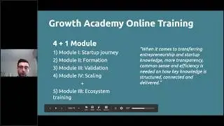 Structure of Growth Academy online training | Improve your support services | Help startups to grow