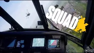 Squad Gameplay Ep. 17 - US Army Helicopter Loss of Tail Rotor in Russian Heli Collision
