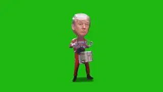 Trump Playing Drums