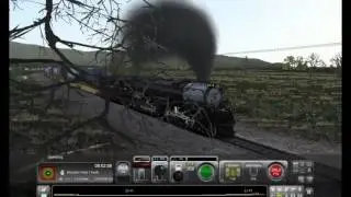 TrainSim 2017 -- Challenger Steam Locomotive -- Derail Accident