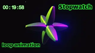 Stopwatch Timer / 3D satisfying animation with4K background / relaxing time