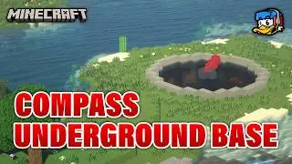 Minecraft: Compass Underground Base (Timelapse) 🏞️ | + Download | LiamxF