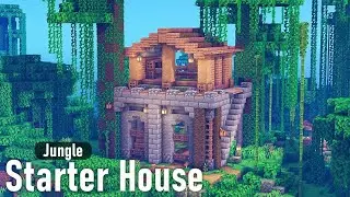 Minecraft | How to Build a Complete Jungle Starter House / Small Fort