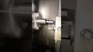Pin thraiding on cnc machine | #cnc #cncmachine #shorts