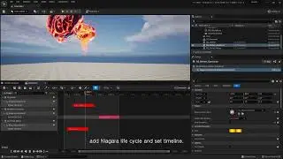 how to use Lava vfx in Sequencer. for unreal cinematic