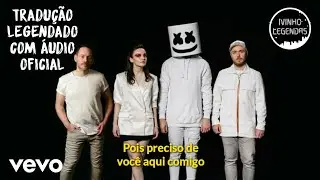 Marshmello & CHVRCHES - Here With Me (Áudio Oficial) (Legendado/Tradução) (PT-BR)