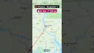 srilanka to bangladesh flight ✈️ route explore live #flight #route #explore #excelbytesized #travel