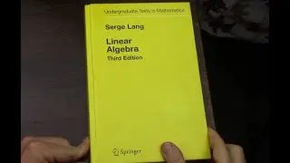 Serge Lang Linear Algebra for Math Majors book