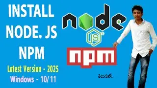 How to Install Node JS and NPM On Windows 11 l 10