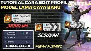 TUTORIAL CARA EDIT FOTO PROFIL FF GARIS² RUNCING TERBARU KEREN BANGET