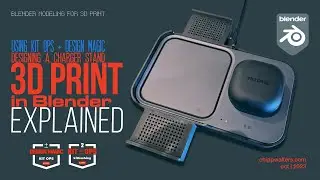 Precision workflow using Blender to create 3D printable files