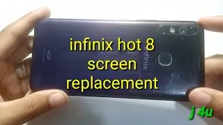 cara ganti lcd infinix hot 8 /screen replacement