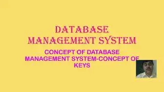 CONCEPT OF DATABASE MANAGEMENT SYSTEM 1 OF 1