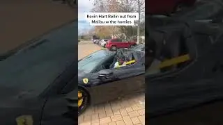 Kevin Hart ROLLING in his NEW Ferrari SF90 Spider 🖤⚡️ I rylee firestone