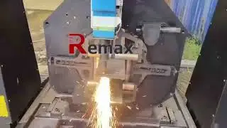 Remax Cnc 5 Axis Fiber Laser Tube Cutting Machine Cutting H beam #cnc #tubecutting  #fiberlaser