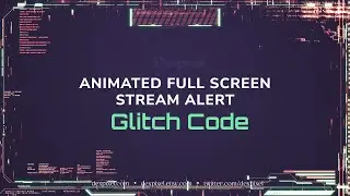 Red Green 1920x1080 Glitch Code – Animated Alerts | Cyberpunk Streamlabs Alerts for Twitch