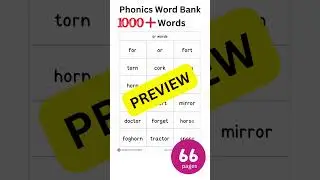 Phonics Word Bank