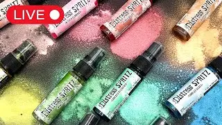 Playing with the New Tim Holtz Distress Spritzes