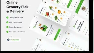 Gexpress - Grocerry Shop App Figma Template ui kit food shop
