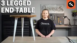 How to Build a Mid-Century Modern End Table with 3 Legs - Builder's Studio
