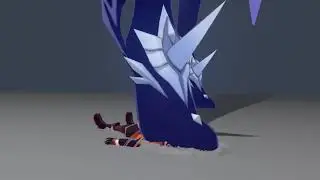 Blender giantess Skirk's stomp