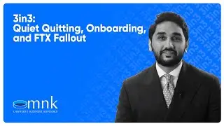 3in3: Quiet Quitting, Onboarding, and FTX Fallout | MNK Law