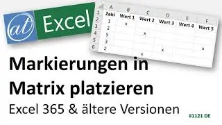 Markierungen in einer Matrix platzieren - Excel-Funktionen erklärt