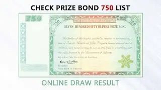 750 prize bond list today | 750 prize bond full list 16 October 2023 750 prize bond complete
