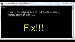 How to fix Minecraft java error! 'java' is not recognized as an internal or external command