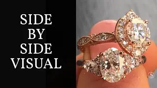 Moissanite vs. Diamond: Side by Side Comparison
