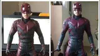 1/6 Hot Toys Daredevil Custom Muscle, Neck and Billy Club Modification