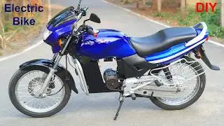 How to Make  Electric Bike Using a Scrap Petrol Bike  (Low Cost)