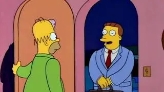 Los Simpson - Abogado canguro negociando
