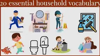 English vocabulary | essential household chores