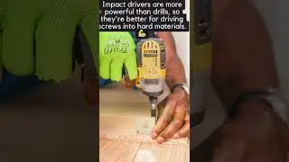 Impact Driver vs. Drill: Which One Should You Use? #DIYPowerTools #impactdriver #diytools #diy