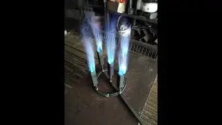 Круговая газовая горелка из куска профиля своими руками