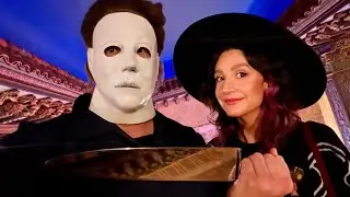 I Had The Scariest Halloween Ever! Michael Myers STALKED US AT OUR HOME To A Haunted Movie Theater